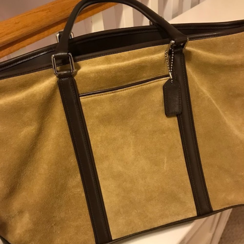 Classic Hamptons suede Coach purse